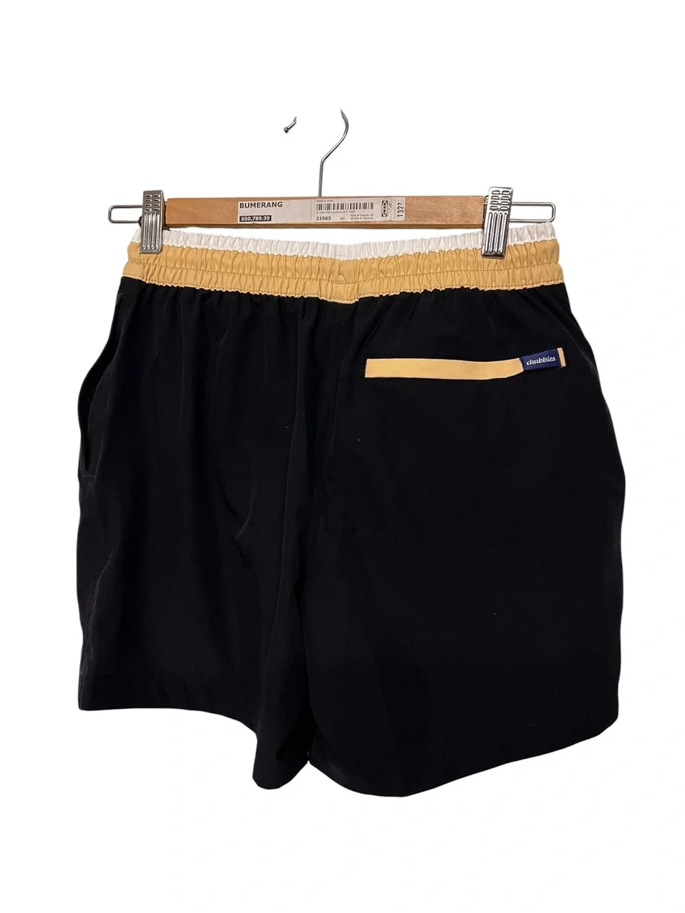New Chubbies New‎ Orleans Saints Lined Black & Gold Swim Trunks Shorts XS 5.5”